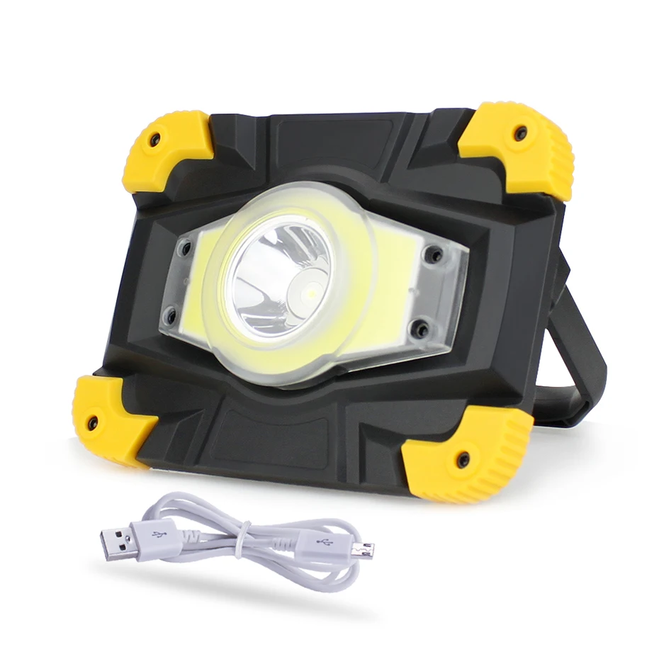 

Portable T6 Cob Led Work Light USB Rechargeable Led Flashlight Torch Camping Lantern Waterproof Spotlights Work Lights Outdoor