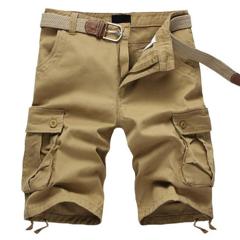 

Casual Shorts Men Summer Straight Streetwear Military Cargo Shorts bermuda masculina Mens Multi Pocket Tactical Short Pants