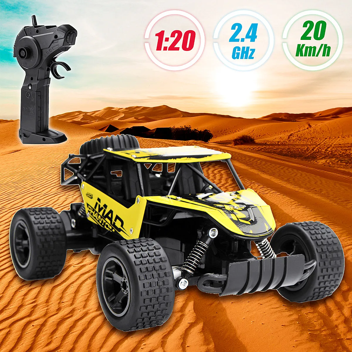 1:20 High Speed 2.4Ghz Remote Control Rock Crawler Racing