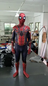 

Spiderman Costume Red Black Spider Man Suit Spider-man Costumes Adults Kids Spider-Man Cosplay Clothing