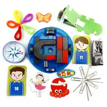 Free Shipping 13pcs/lot Children Magnet Model for Education Science Experiment Tools Icluding Bar/Ring/Horseshoe/Compass Magnets