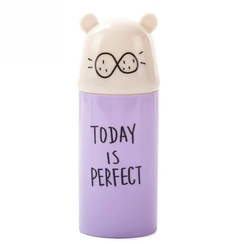 Фиолетовый Портативная Экологичная зубная щётка, держатель, контейнер, мультяшный, ПП, для путешествий, коробка для хранения, чехол, органайзер, надежный - Цвет: Фиолетовый