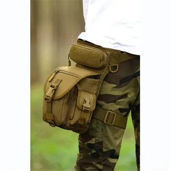 Hot buy Nylon Thigh Leg Drop Bag Waterproof Man Travel Hip Belt Bum Fanny Pack Casual Military Waist Packs free holograms