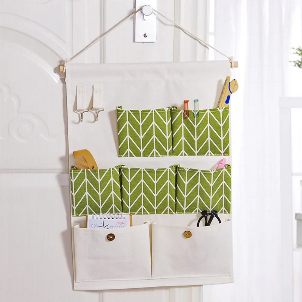 Wall Door Hanging Storage Bags with Key Hanger Hanging Bag Pouch