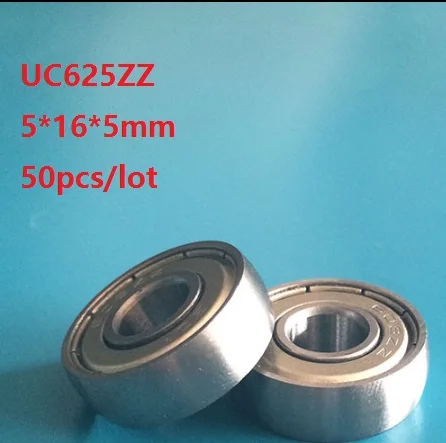 

50pcs/lot UC625ZZ 5x16x5mm Car sliding door pulley spherical bearings arc track pulley bearing 5*16*5mm CS625