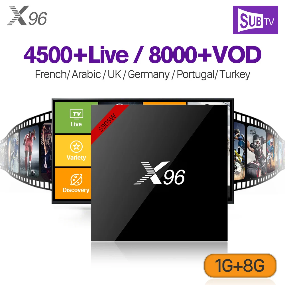 

X96W IPTV France Box Full HD Subtv 1 Year IPTV Subscription IPTV Arabic Belgium Canada Portugal Turkey IPTV France Arabic