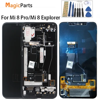 

Super Amoled LCD Screen For Xiaomi Mi8 Explorer LCD Display Digitizer Touch Screen with frame Xiaomi 8 Pro LCD