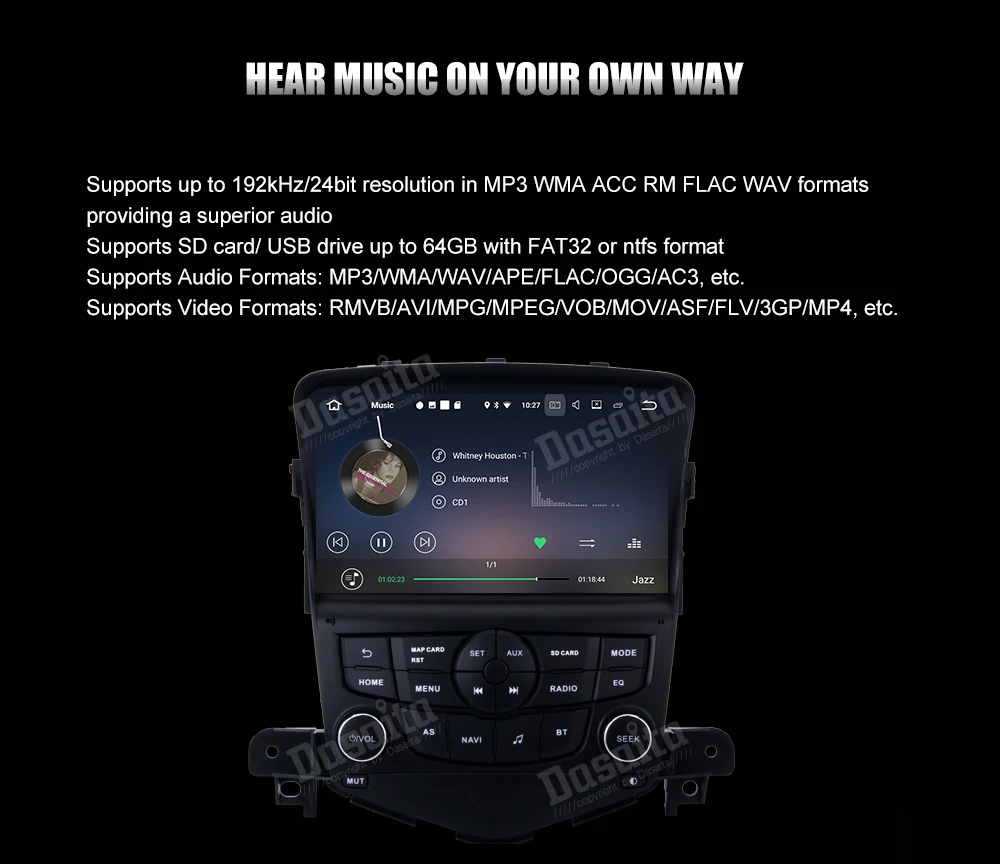 Sale 1 din Car Radio Android 9.0 GPS Navi for Chevrolet Cruze Multimedia 2009 2010 2011 2012 Auto stereo Head unit Car MP4 16