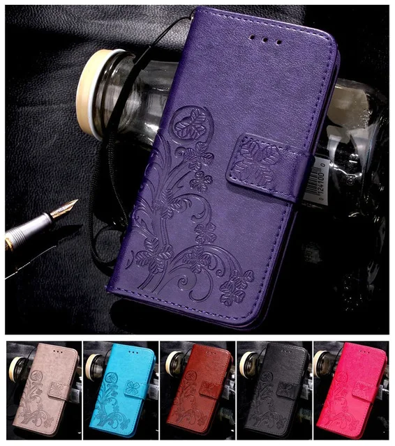 

Lucky Clovers PU Leather Case For LG G3 G4 G5 Stylus Ray K7 D855 H818 H810 H815 LS770 X190 LS675 Wallet Back Cover D05F
