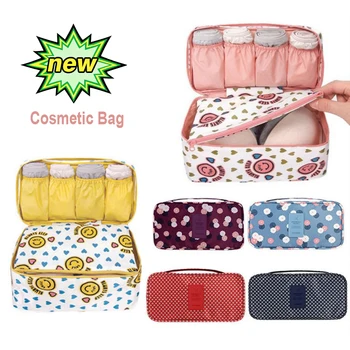 

Cosmetic Underwear Organizer Lingerie Bra Travel Organizer Storage Bag Luggage Suitcase Pouch Zip Cases Clothes Bra