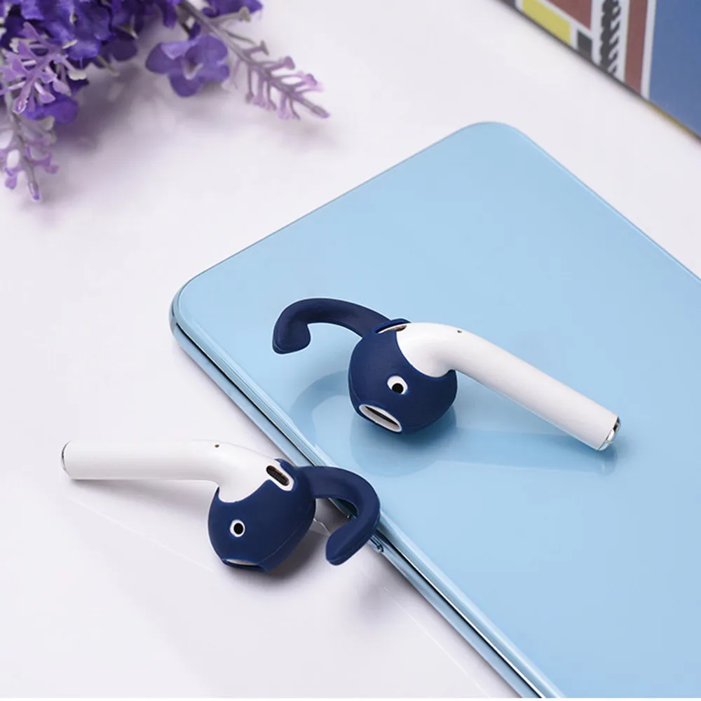 2 шт силиконовый наушник чехол для Apple AirPods Противоскользящий чехол для наушников Крюк Крышка Замена N.8