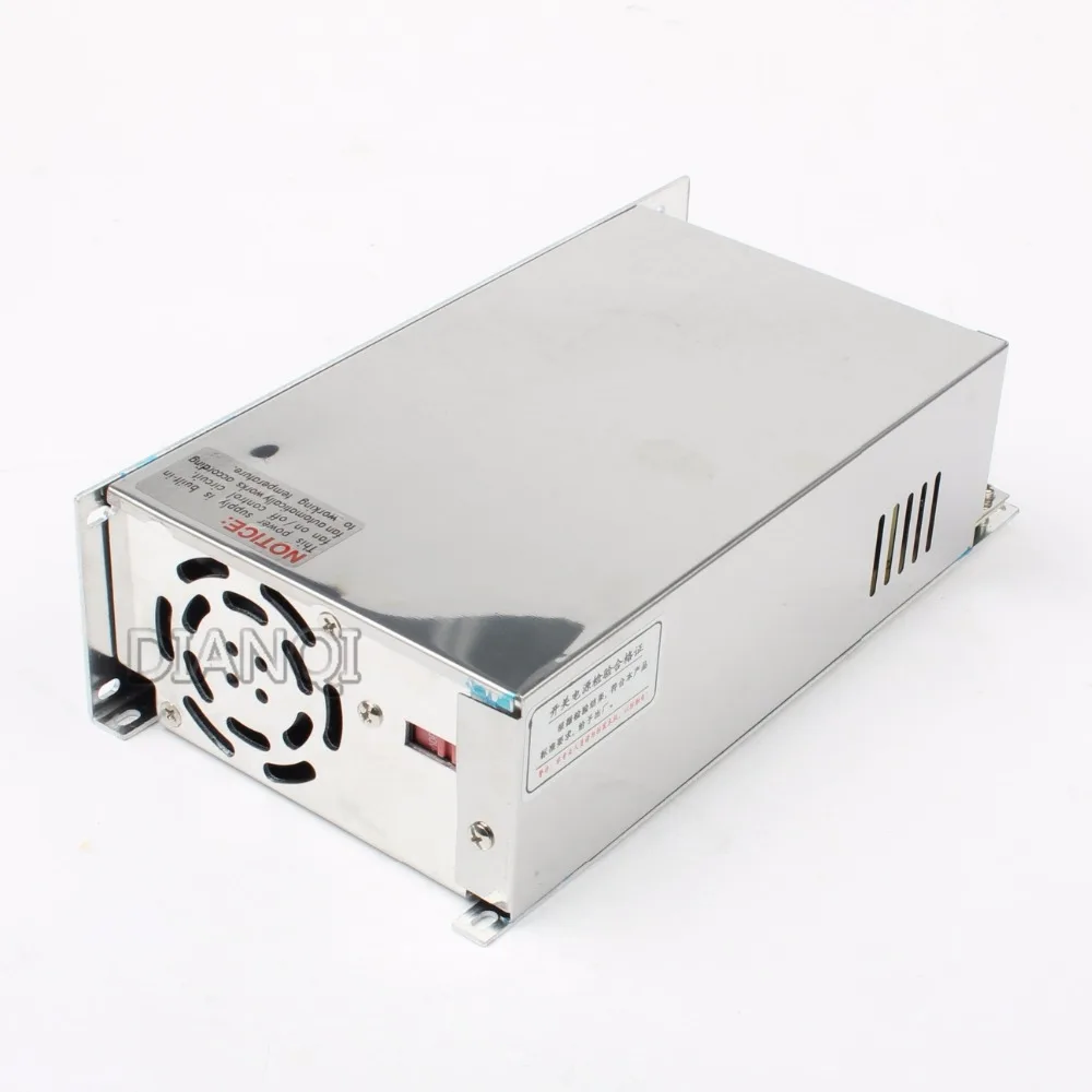 Светодиодный выключатель питания 500W12v 40A ac dc преобразователь S 500w 12В вход 220В