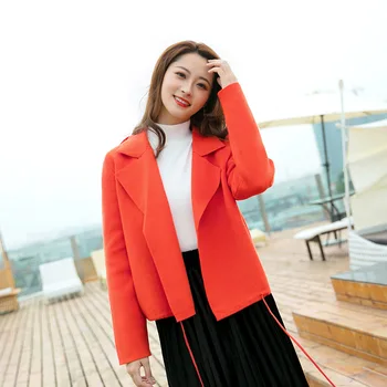 

2020 spring new suit collar women sweater cardigan Korean loose casual female YDSY13013