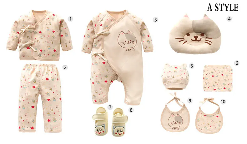 Новинка, От 0 до 6 месяцев, Одежда для новорожденных, мягкая хлопковая одежда для маленьких мальчиков и девочек, комплект одежды для новорожденных, подарочные наборы для новорожденных SJFLM