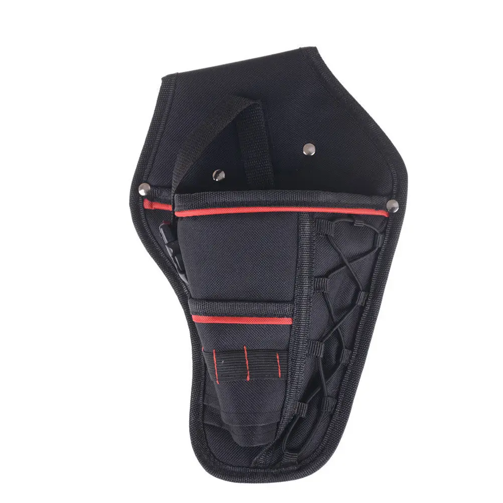 1pc Black Impact Drill Bit Pocket Cordless Holster Tool Drill Belt