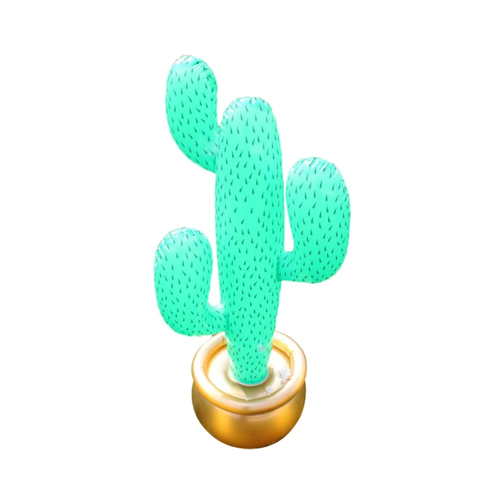 

1 Pc Inflatable Cactus Bonsai Funny Hawaiian Festival Party Decor Green Cactus Decor For Beach Party Travel Store