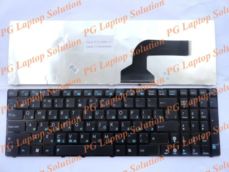 Русская клавиатура для ноутбука Asus K52 X61 N61 G60 G51 k53s MP-09Q33SU-528 V111462AS1 0KN0-E02 RU02 04GNV32KRU00-2