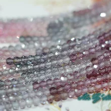 Шпинель круглая граненая 2,3 мм AAA 32 см для изготовления ювелирных изделий своими руками россыпью beadsFPPJ Природный камень