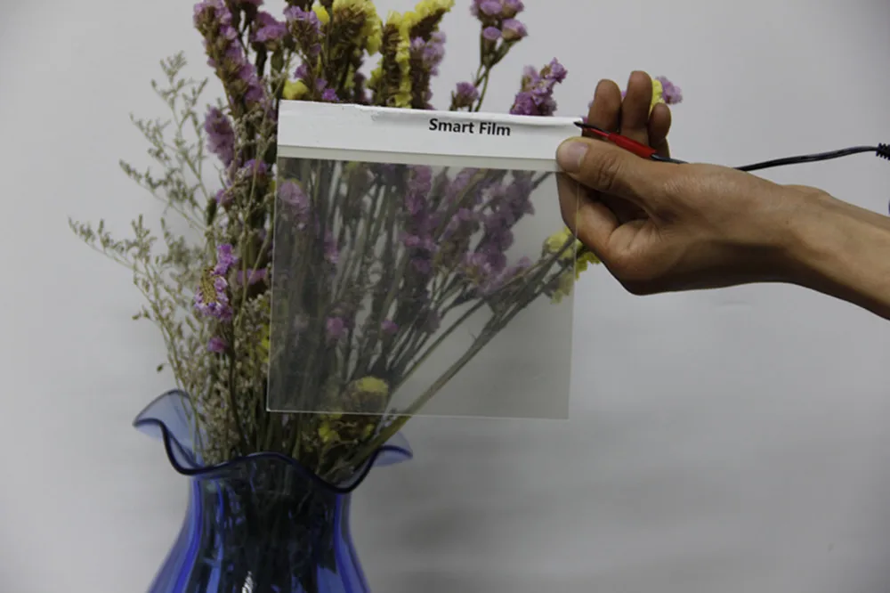 HOHOFILM 150 мм x 200 образец смарт пленка самоклеящаяся переключаемая