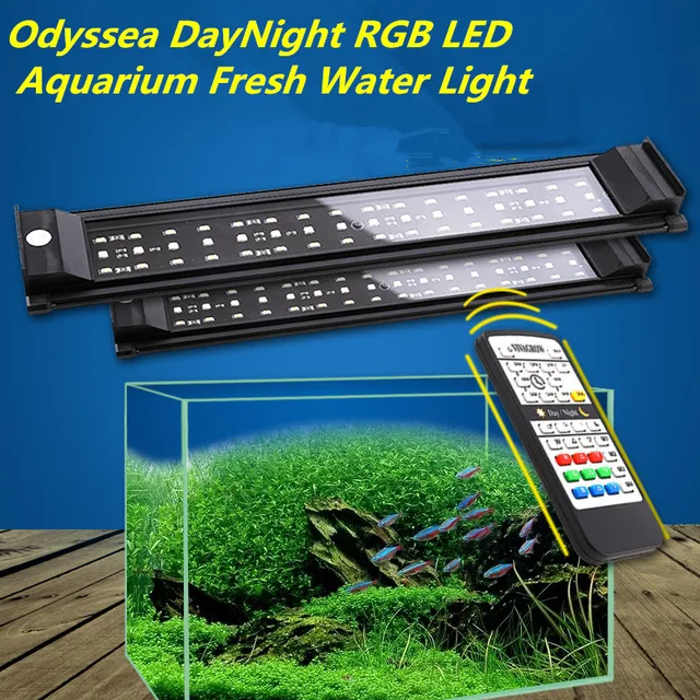 daynight 45cm18 rgb led aquarium light freshwater plant 24 7 remote