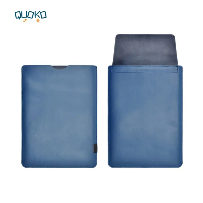 Ультра-тонкий супер тонкий рукав чехол, чехол для ноутбука из натуральной кожи для MacBook Pro Air 13 15 1" Mac 12 - Цвет: Синий