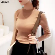 2089 new winter sweater Womens stretch  T-shirtsweater Xnxee