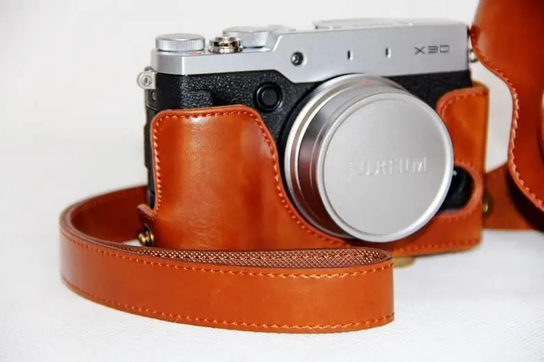 Винтажный чехол для видеокамеры, сумка для Fuji Fujifilm X30, защитная сумка с ремешком