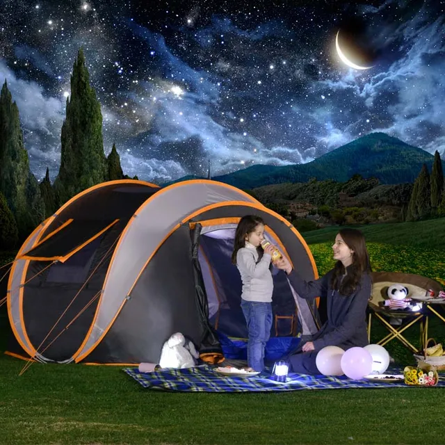 Outdoor Tent Fully Automatic Family Camping Gazebo Thickening Rain-proof 3-4 People Camping Folding Tent Baraza De Acampamento - Image 4