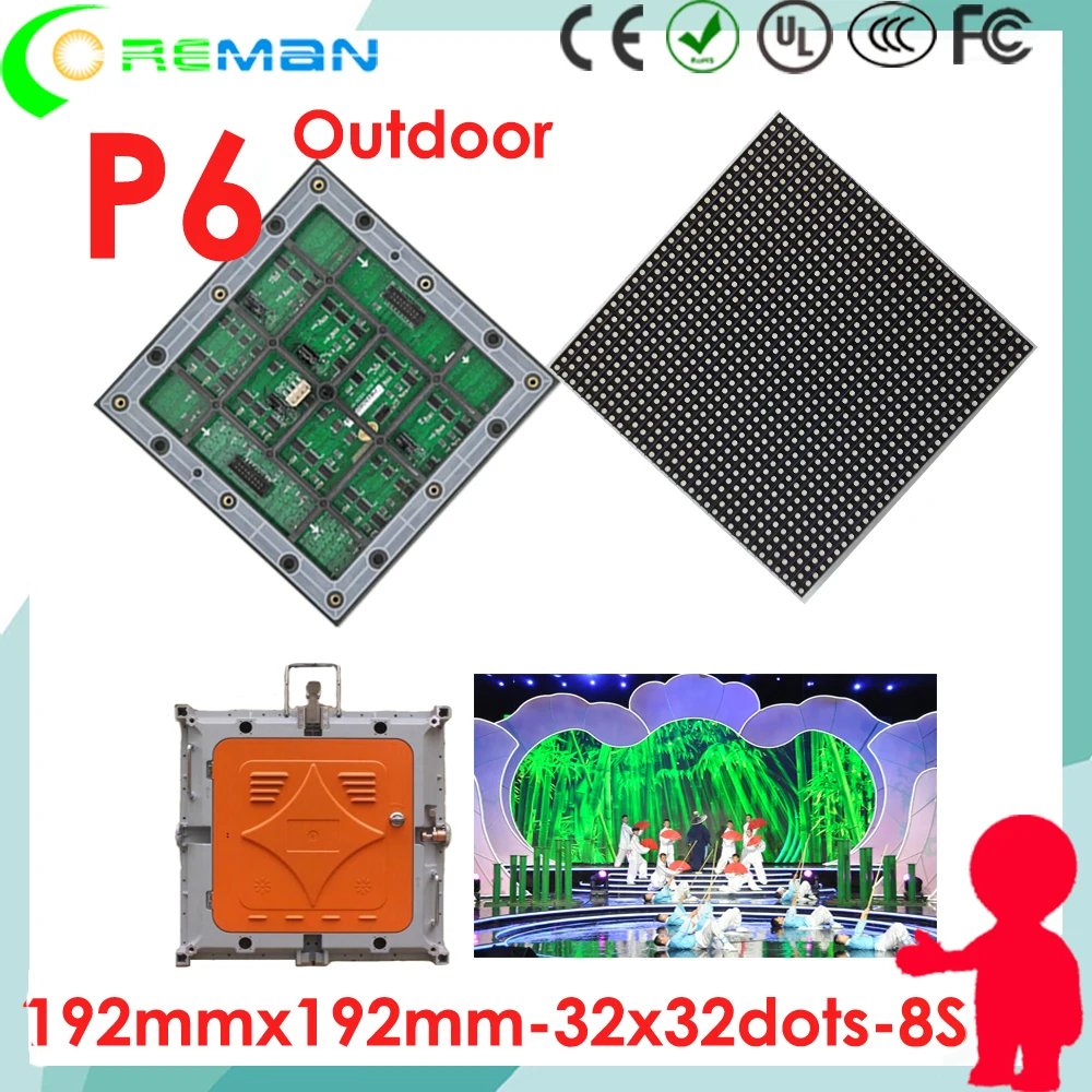 P10 RGB SMD 3 in 1 Full Color Display LED moduli screen bordo 32x16 pixel indoor