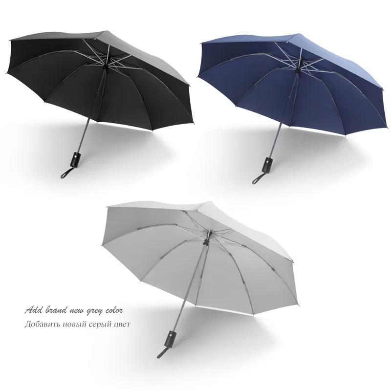 Зонт с обратным ходом, автоматический, 3 складных зонта, женский, ветрозащитный, большой зонтик, мужской, бизнес, зонты, водонепроницаемый, Paraguas Plega
