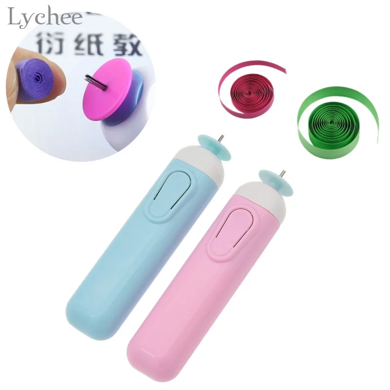 

Lychee Electric Quilling Paper Pen Paper Craft Tool DIY Assorted Origami Scrapbooking Card Making Slotted Paper Quilling Tool