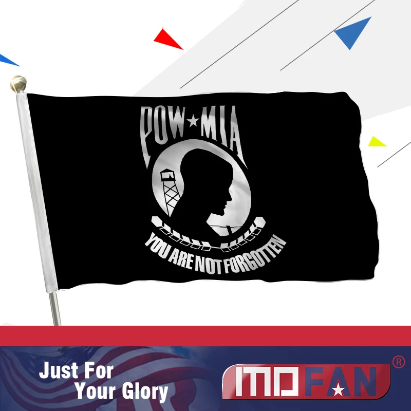 Флаг MOFAN POW MIA-текстильный штекер и двойная строчка-вы не забыли военный флаг с 2