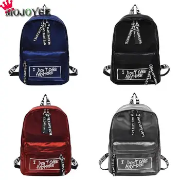 

2018 Fashion Women Nylon Backpacks Ladies Girls Travel College Student Letters Printing Girls Shoulder Bags Rucksacks