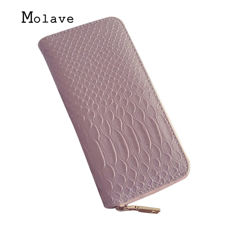 

MOLAVE 2017 fashion wallet Frauen Krokodil Pu-leder ReiBverschluss Kupplung Handtasche damen handtaschen bolsa feminina oct6