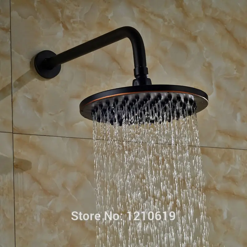 

Newly Oil Rubbed Bronze 8-inch Shower Faucet w/ Wall Mount Shower Arm Rainfall Top Shower Sprayer