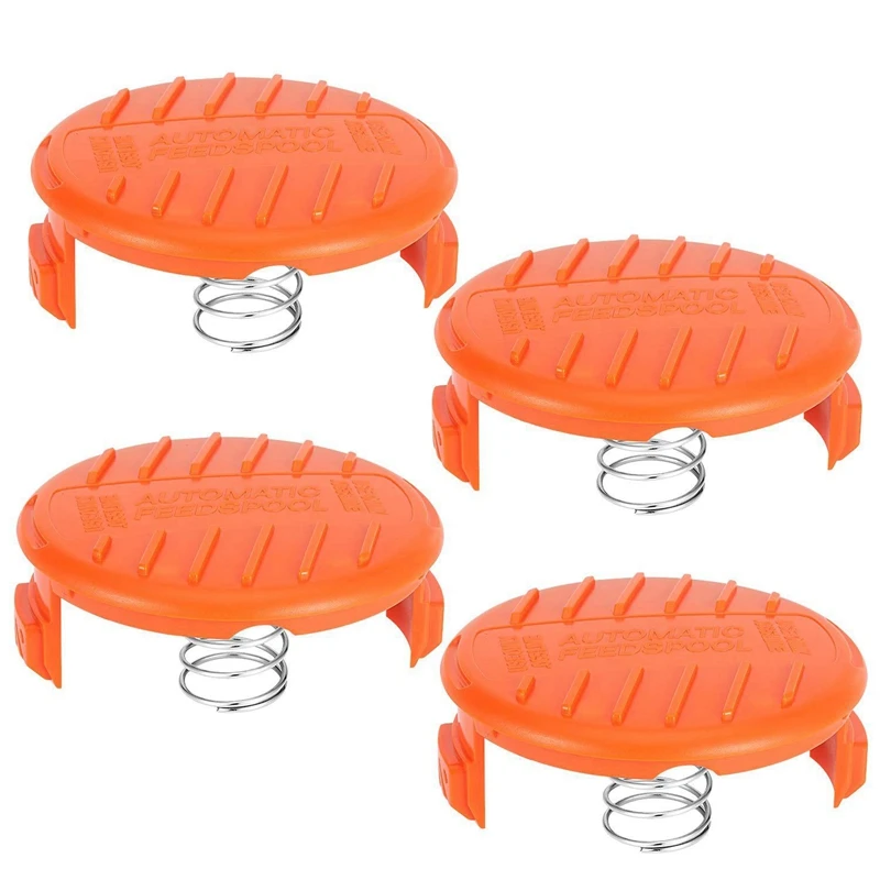 8 Pack RC 100 P Replacement Spool Cap Covers and Spring for Black