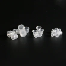 Полуперманентные вспомогательные продукты 100 шт/200 шт Различные размеры татуировки цвет чашки одноразовые татуировки цвет чашки