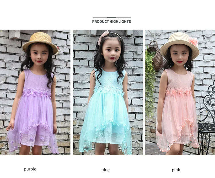 mesh patchwork girls dress summer princess sleeveless asymmetrical girl dress children clothes baby big girls dresses 2017 children clothing  6 7 8 9 10 11 12 13 14 15 years litle teenage big girls floral kids dress summer sundress (15)