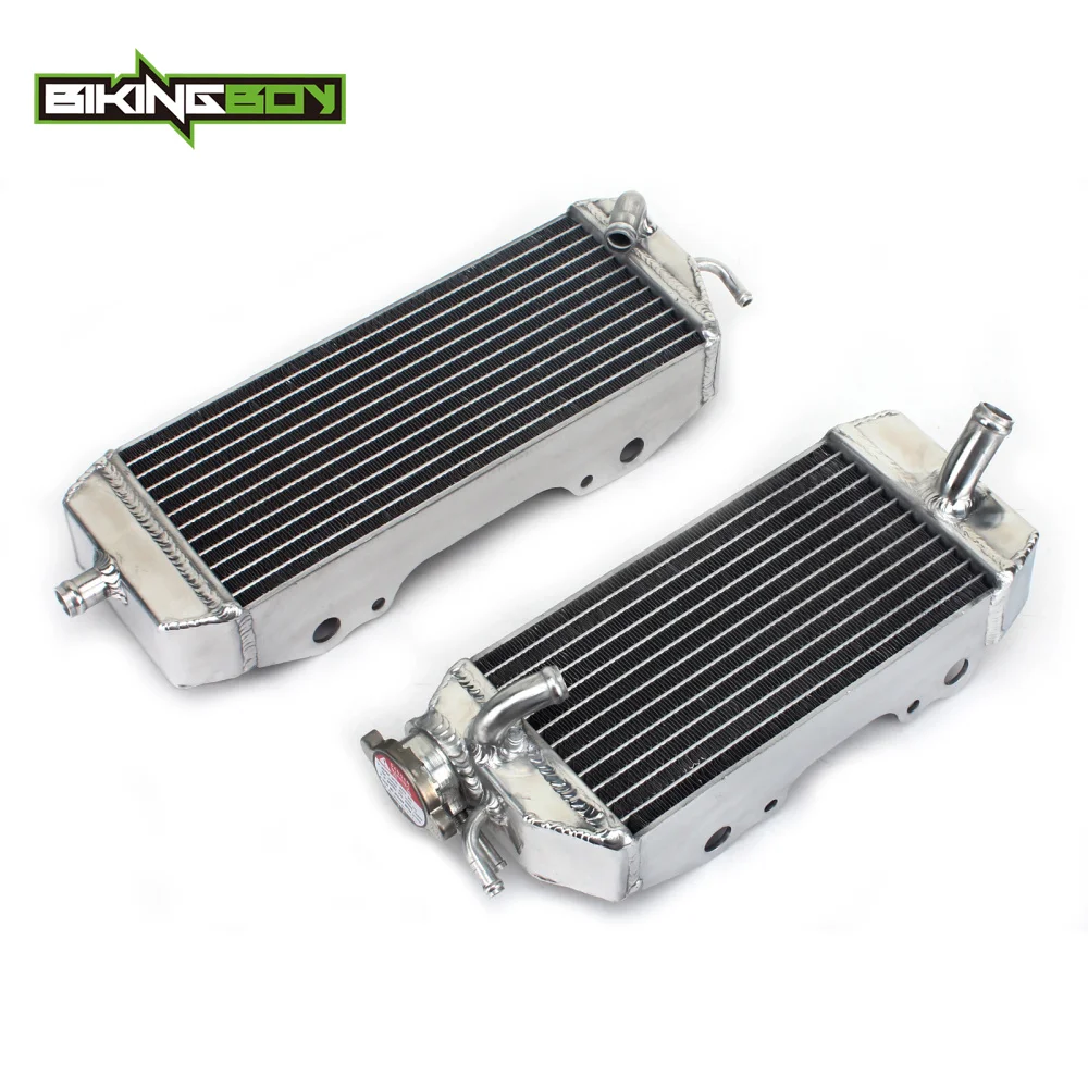 

BIKINGBOY Aluminium Core L/R MX Offroad Motorcycle Engine Radiators Cooler Cooling New Set For KAWASAKI KX250F 2006 2007 2008