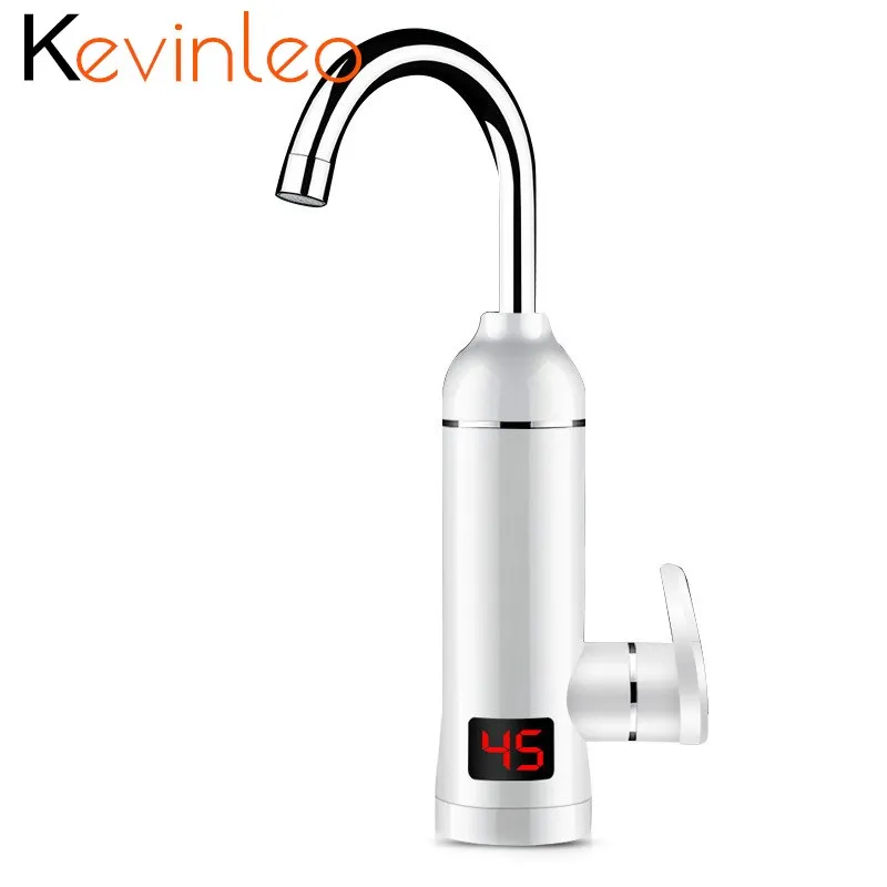 

Tankless Water Heater Instant 220V 3000W Electric Faucet Tap Digital Double Handle Kitchen Instant Hot Water Faucet