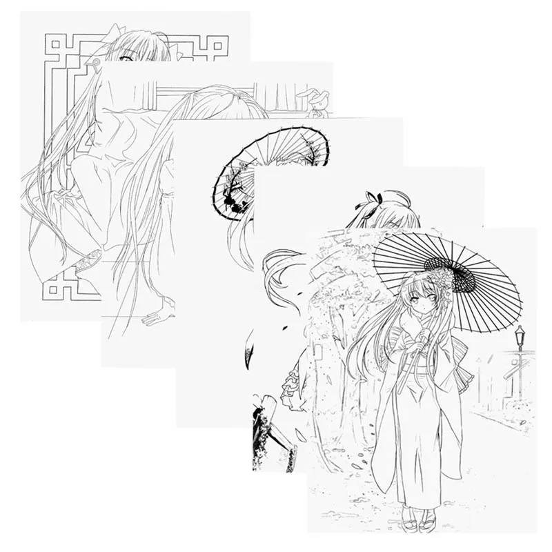 Anime yosuganosora Coloring Book For Children Adult Relieve Stress Kill Time Painting Drawing antistress Books gift Anime yosuganosora Coloring Book For Children Adult Relieve Stress Kill Time Painting Drawing antistress Books gift