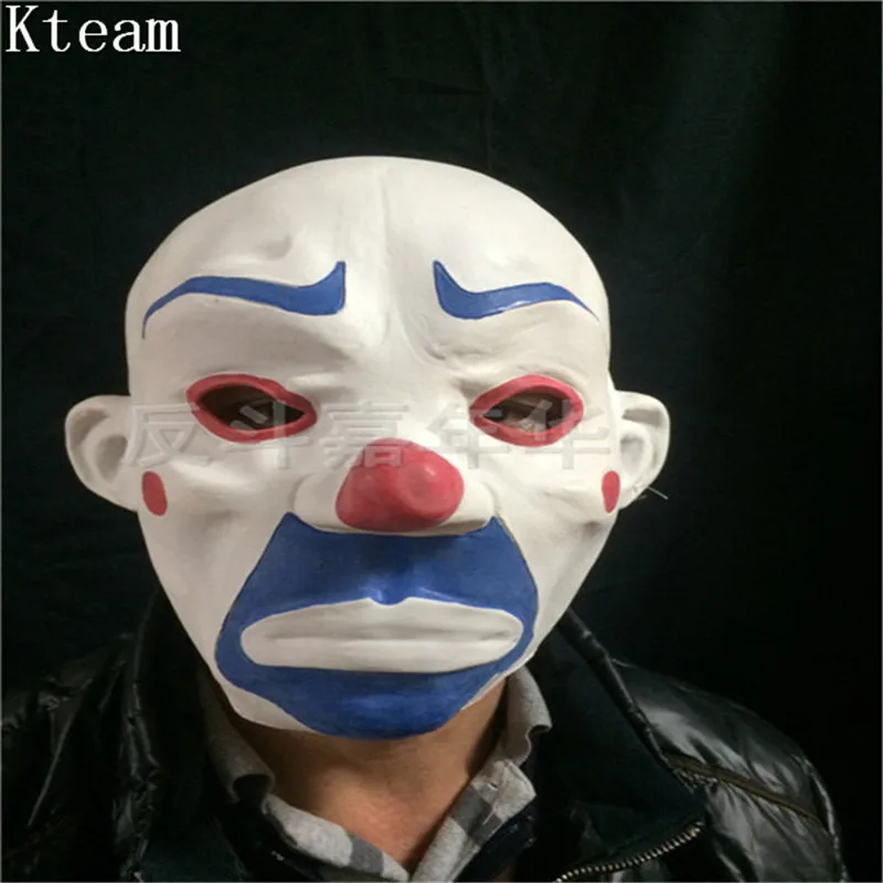 Взрослый Топ-класс Смола Джокер банк маска грабителя клоун, Бэтмен Темный рыцарь Хэллоуин реквизит маскарадный костюм для вечеринки нарядное платье