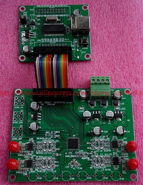 Free Shipping AD9959 AD9958 module Signal generator software multi-channel DDS module V2