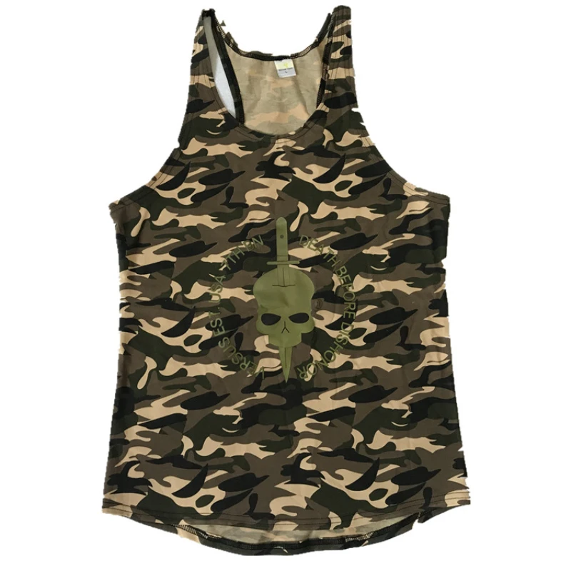 gym vest fitness sport wear men's shirt (12)