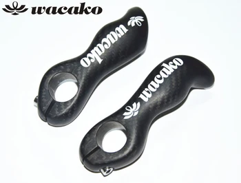 

2017 wacako Full Carbon Fiber MTB Bicycle Handle Bar End Cycling Bike Handlebar Bar End 3K matte Bike Parts MTB handlebar 85g