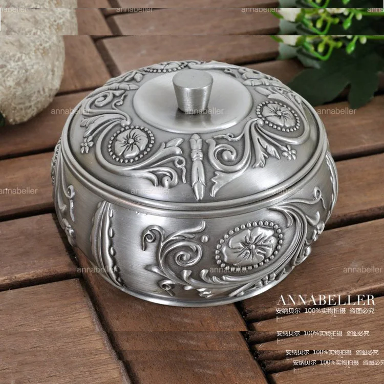 unique vintage rare round antique tin metal smoking cigar cigarette