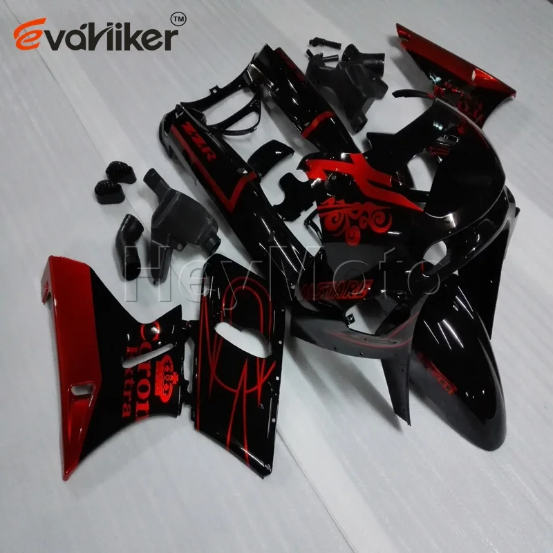 АБС пластик обтекатель для ZZR400 93 2007 ZZR 400 94 95 96 97 98 99 00 01 02 03 болты окрашенный красный