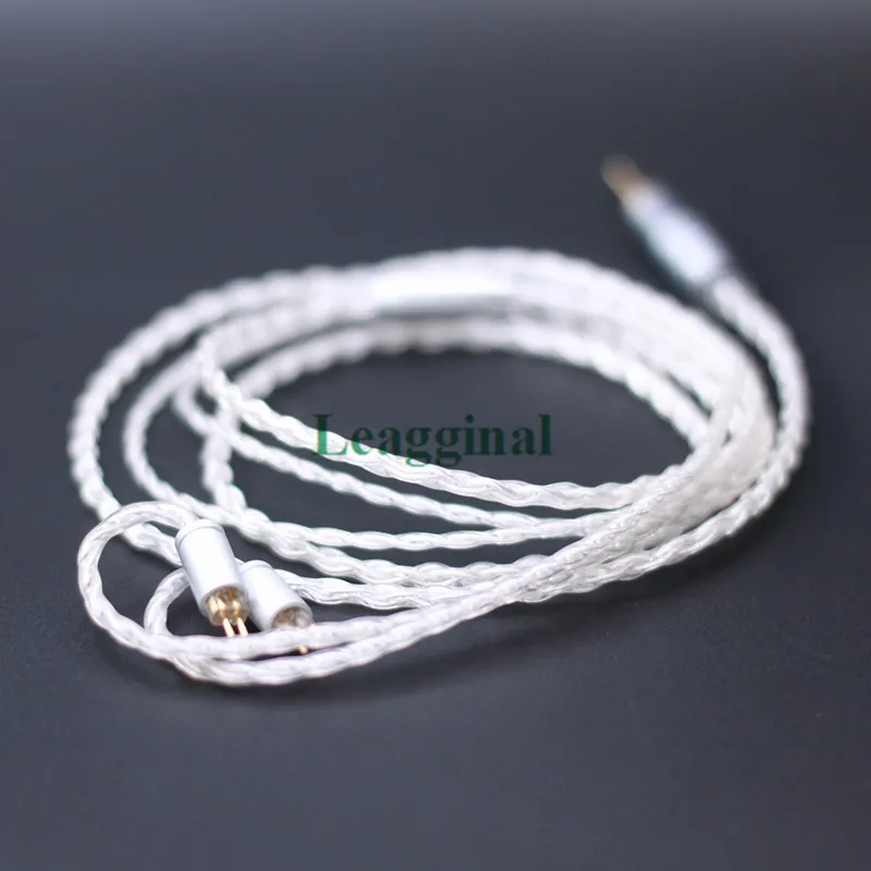 diy Headphone Upgrade wire 4 share single crystal copper silver plated wire mmcx tf10 im50 ie80 se535 se215 ue900 SE series