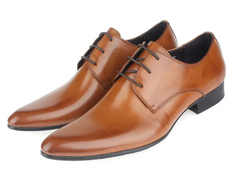 Brown Social Shoes Male Wedding Shoes 