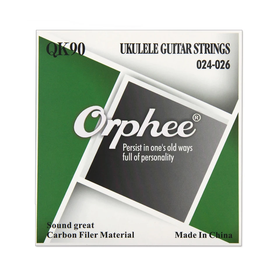 Orphee QK90 профессиональный полный набор Прозрачный нейлон белый углеродное волокно Струны для Укулеле сопрано концертный тенор